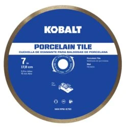 Kobalt 7-in Wet Continuous Rim Diamond Saw Blade