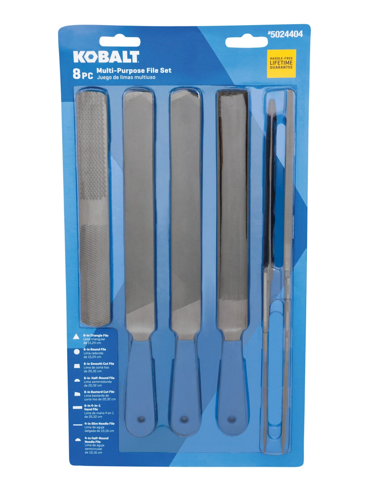 Kobalt 4-in6-in8-in Single-cutDouble-cut Multi-grade Tooth Set Multipurpose File 10 Kobalt 4-in6-in8-in Single-cutDouble-cut Multi-grade Tooth Set Multipurpose File - Image 10