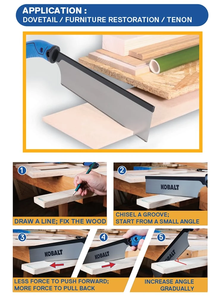 Kobalt 10-in Extra Fine Cut Pull Saw 6 Kobalt 10-in Extra Fine Cut Pull Saw - Image 6