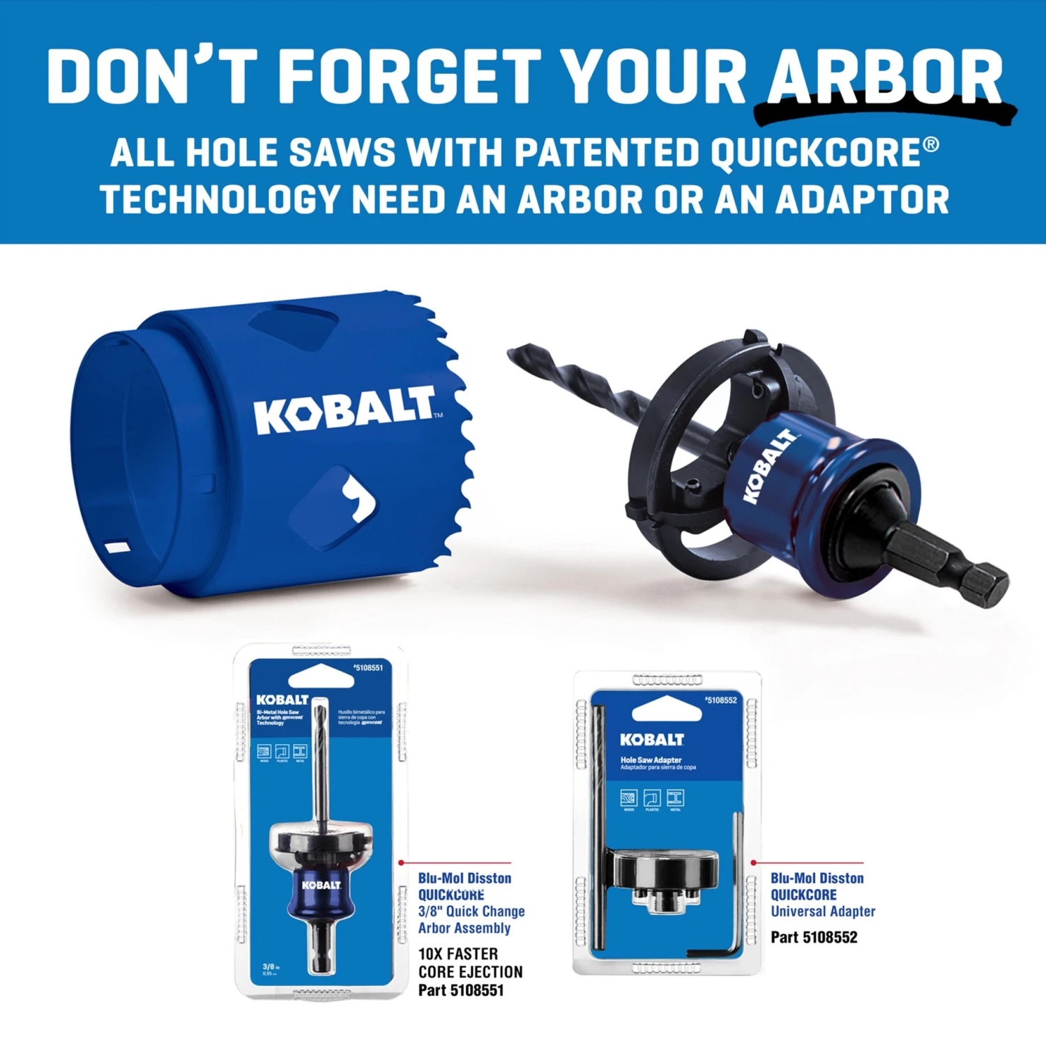 Kobalt Bi-metal Non-arbored Hole Saw Kit Set With Hard Case 6 Kobalt Bi-metal Non-arbored Hole Saw Kit Set With Hard Case - Image 6
