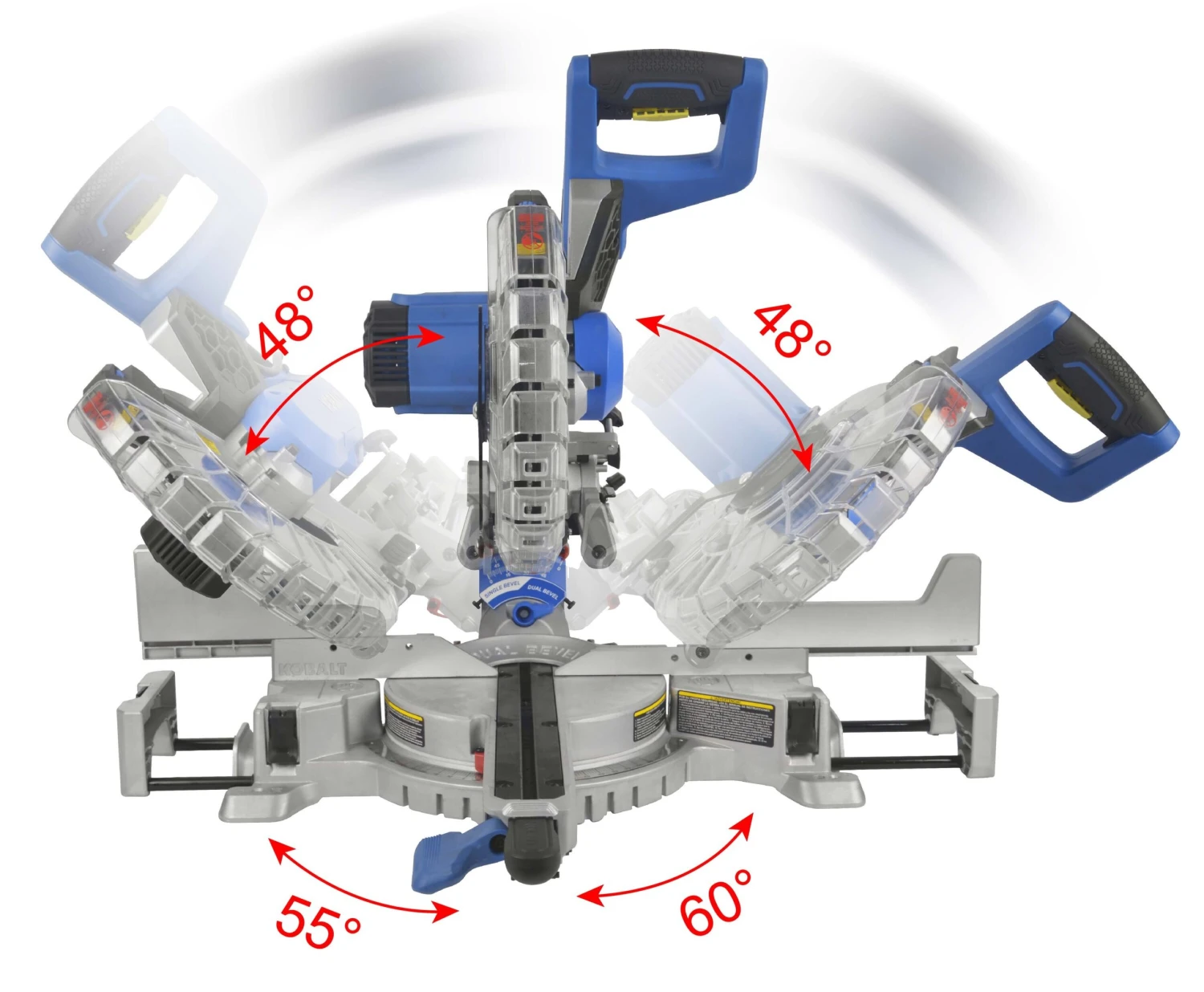 Kobalt Compact 10-in 15-Amp Dual Bevel Sliding Compound Corded Miter Saw 2 Kobalt Compact 10-in 15-Amp Dual Bevel Sliding Compound Corded Miter Saw - Image 2