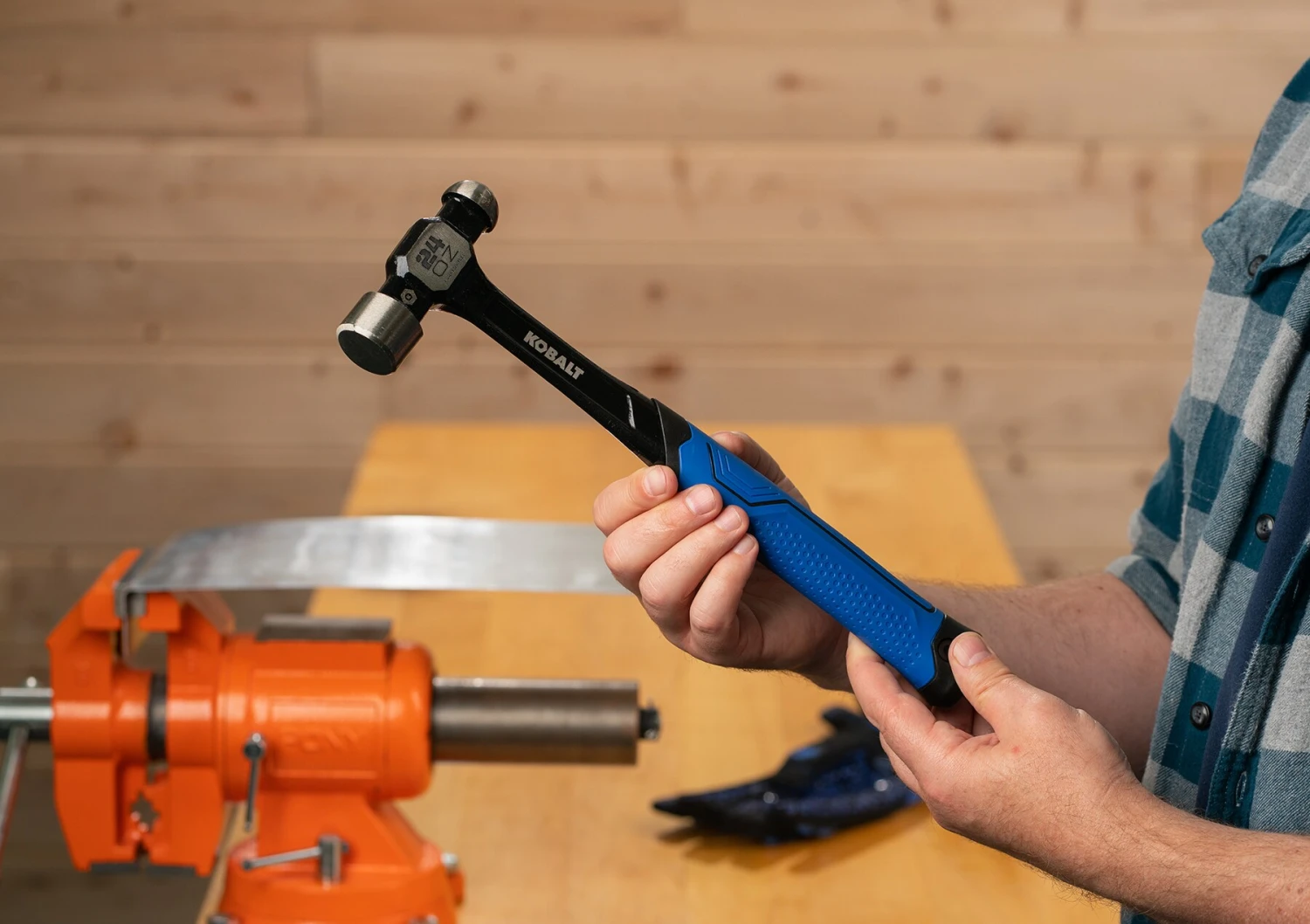 Kobalt 24 -oz Steel Head Steel Handle Ball Peen Hammer 4 Kobalt 24 -oz Steel Head Steel Handle Ball Peen Hammer - Image 4