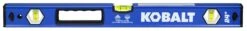 Kobalt Aluminum 24-in 3 Vial Box Beam Level