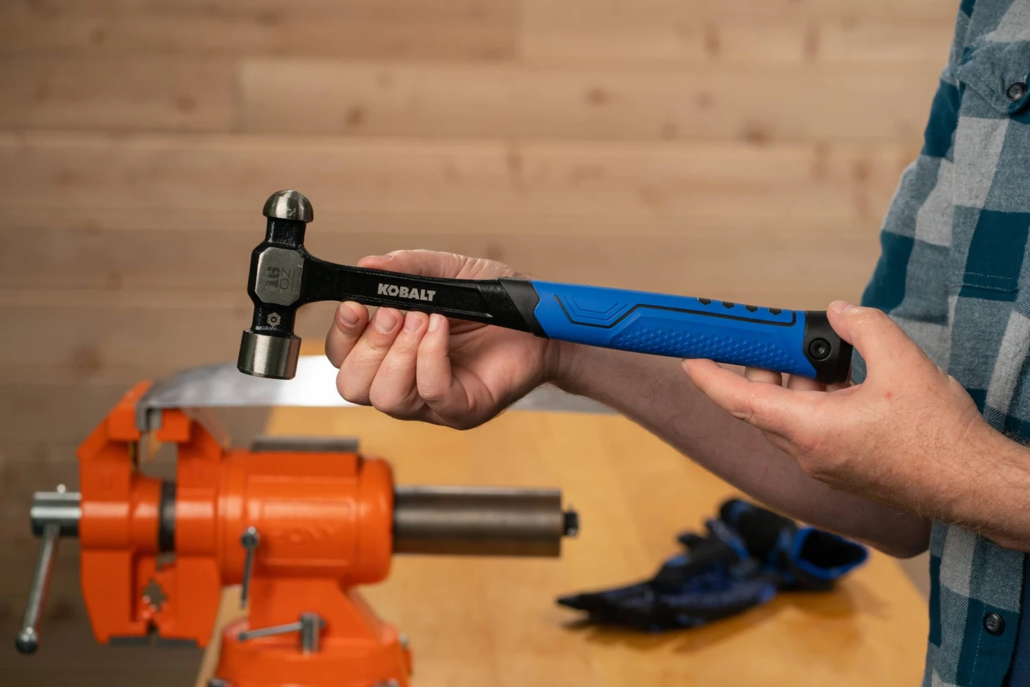 Kobalt 16 -oz Steel Head Steel Handle Ball Peen Hammer 7 Kobalt 16 -oz Steel Head Steel Handle Ball Peen Hammer - Image 7