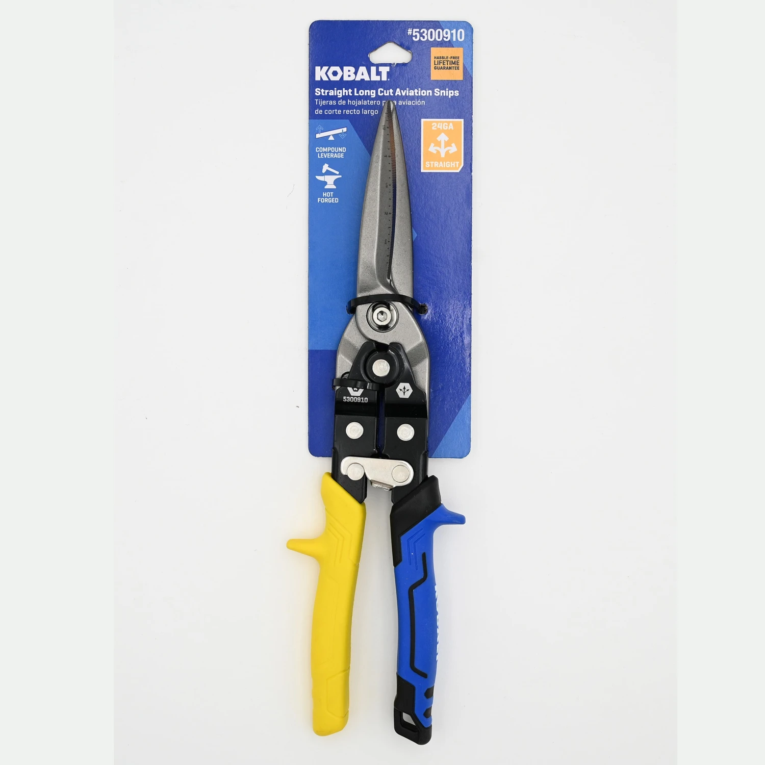 Kobalt 60Crv Straight Long Cut Snips 2 Kobalt 60Crv Straight Long Cut Snips - Image 2