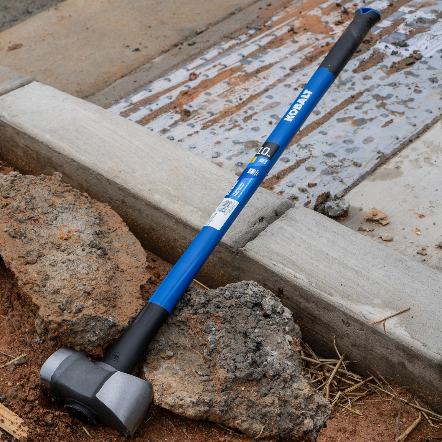 Kobalt 10 -lb Steel Head Fiberglass Handle Demolition Sledge Hammer 14 Kobalt 10 -lb Steel Head Fiberglass Handle Demolition Sledge Hammer - Image 14