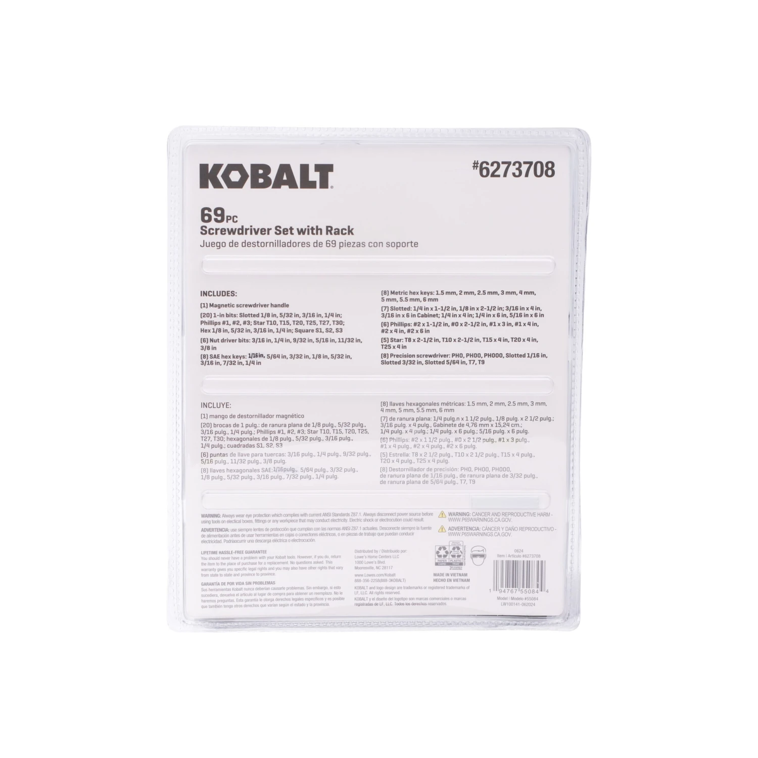 Kobalt 69 -Piece 6-in Magnetic Multi-Bit Replaced Combination Tip Screwdriver Set 3 Kobalt 69 -Piece 6-in Magnetic Multi-Bit Replaced Combination Tip Screwdriver Set - Image 3