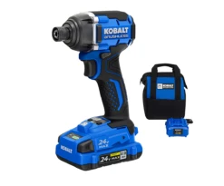 Homepage 22 Kobalt 24-volt 1/4-in Brushless Cordless Impact Driver (Battery Included And Charger Included And Soft Bag Included)