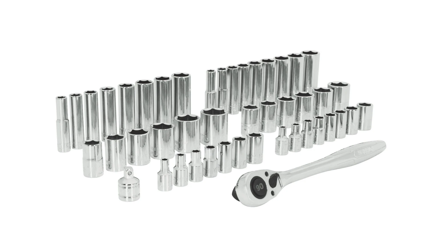 Kobalt 46 -Piece Standard (SAE) And Metric Mechanics Tool Set With Hard Case 1 Kobalt 46 -Piece Standard (SAE) And Metric Mechanics Tool Set With Hard Case