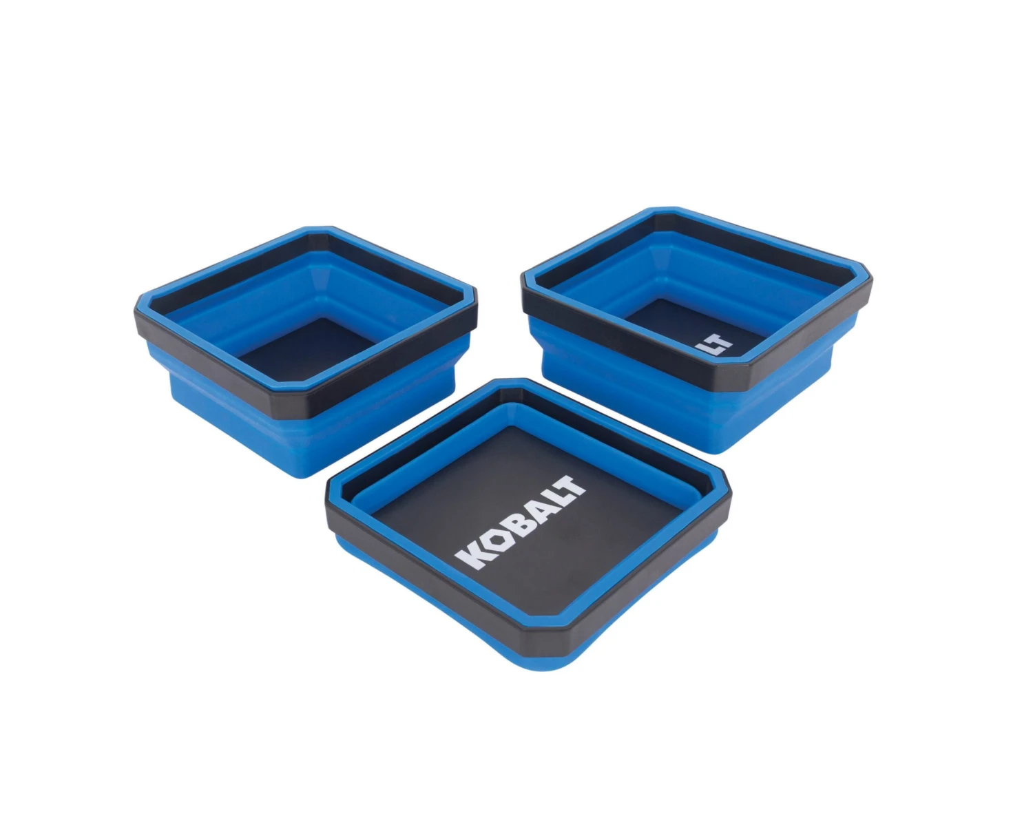 Kobalt Silicone Storage Tray 3 Magnetic Collapsible Parts Trays 1 Kobalt Silicone Storage Tray 3 Magnetic Collapsible Parts Trays