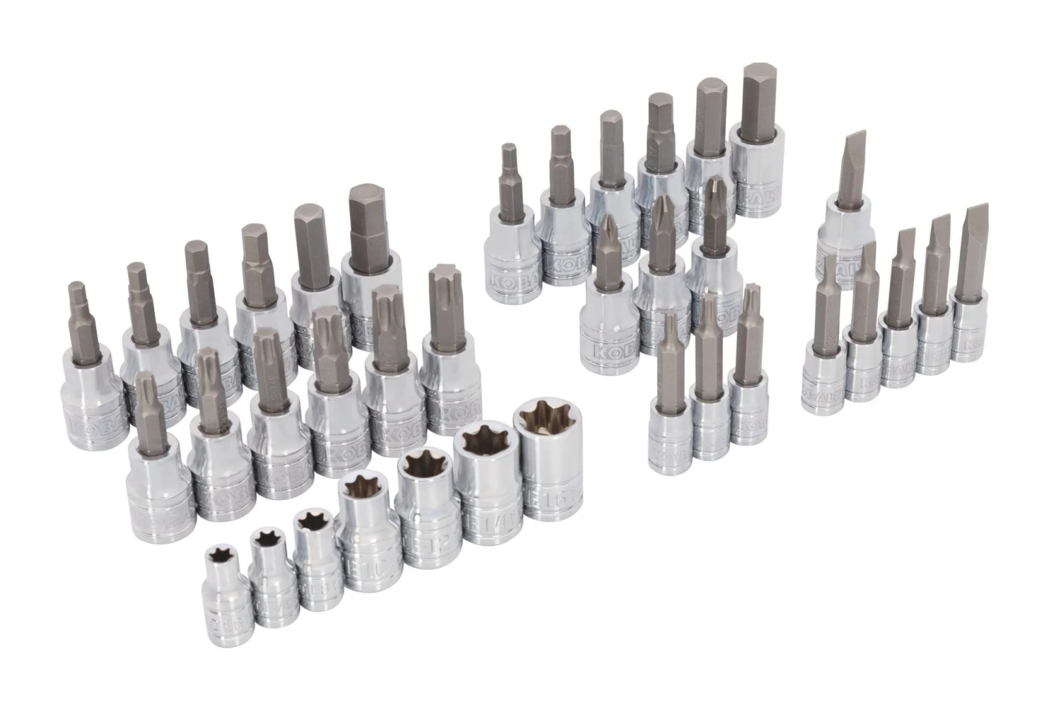 Kobalt 37 -Piece 1/4-in 3/8-in Drive Set Flathead/Hex/Phillips/Torx Bit Driver Socket Set 3 Kobalt 37 -Piece 1/4-in 3/8-in Drive Set Flathead/Hex/Phillips/Torx Bit Driver Socket Set - Image 3