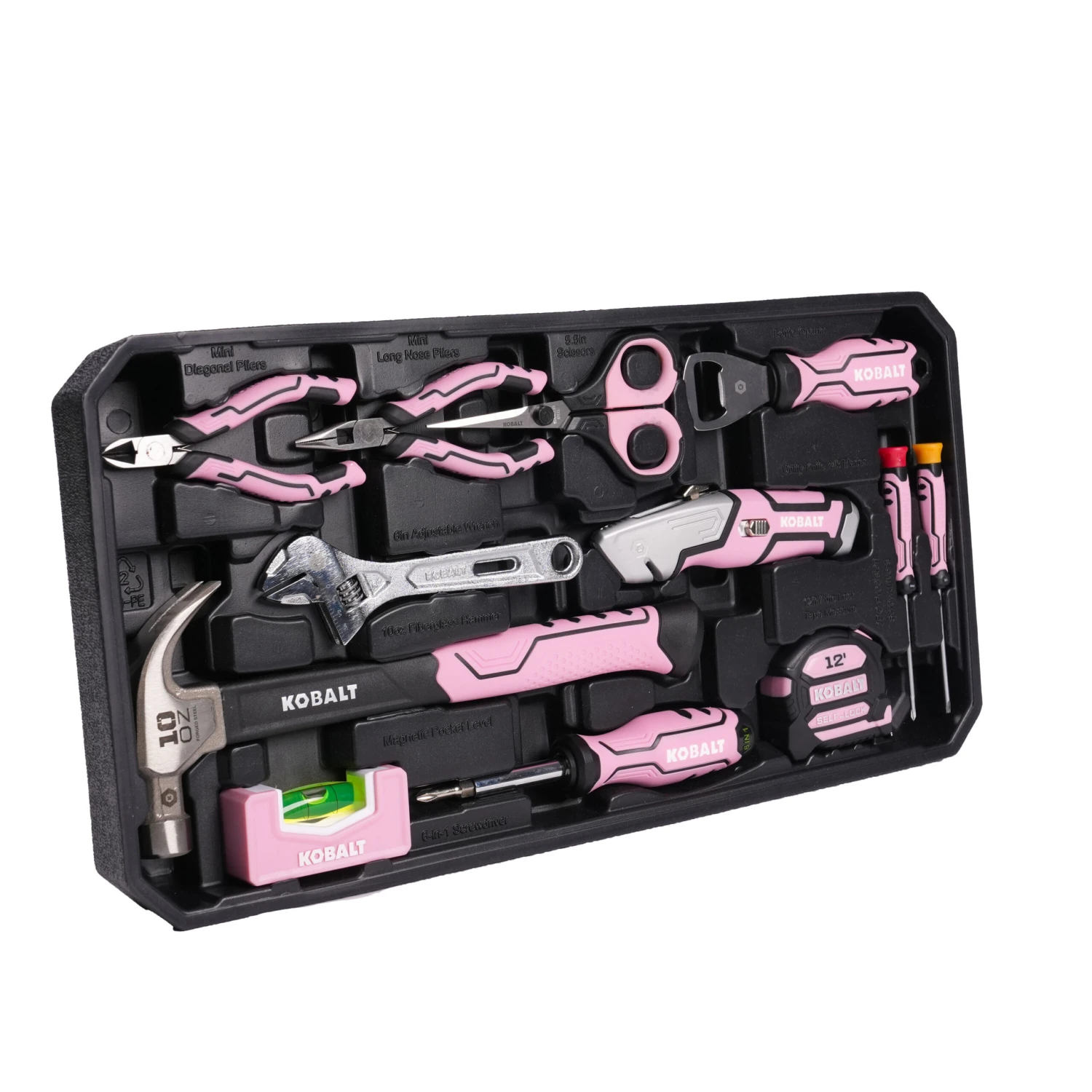 Kobalt 20 -Piece Pink Household Tool Set With Hard Case 1 Kobalt 20 -Piece Pink Household Tool Set With Hard Case