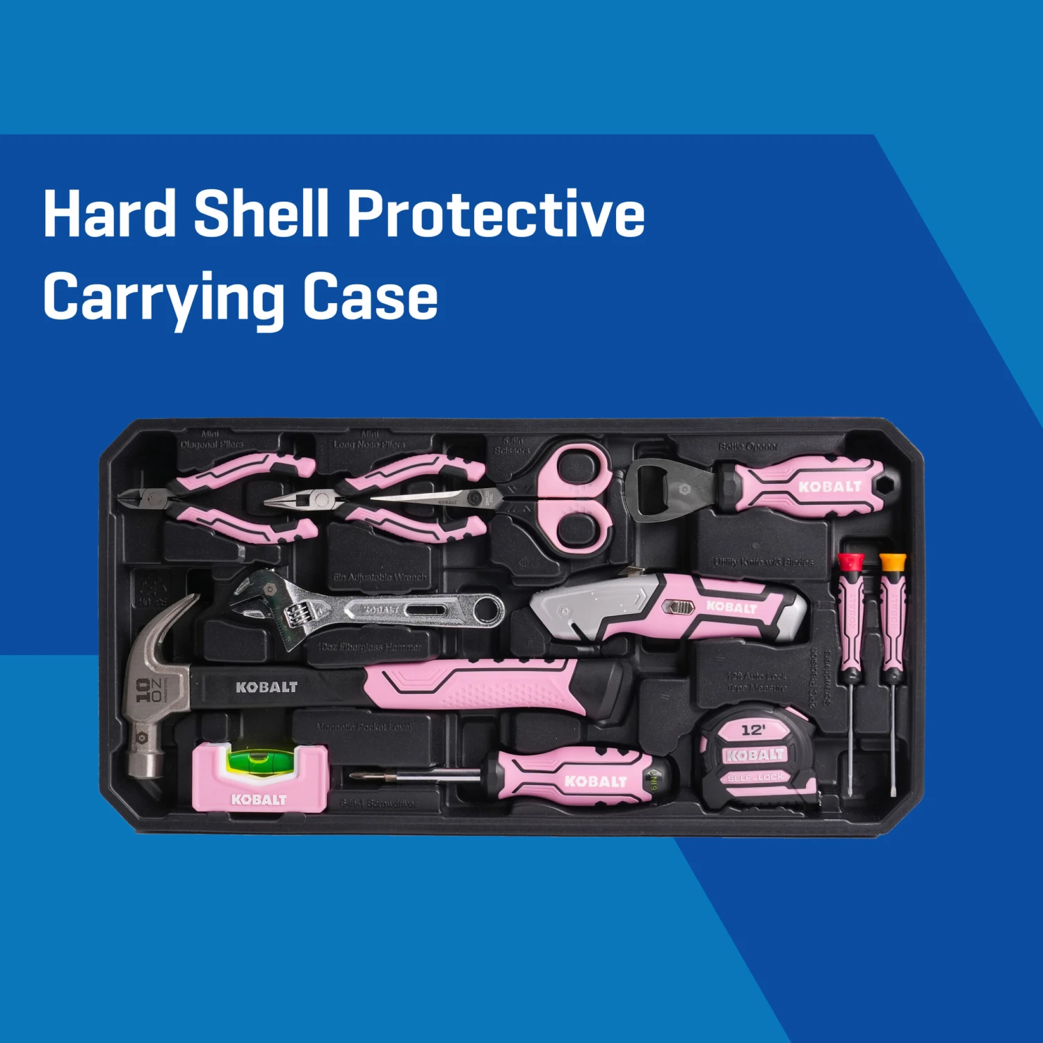 Kobalt 20 -Piece Pink Household Tool Set With Hard Case 3 Kobalt 20 -Piece Pink Household Tool Set With Hard Case - Image 3