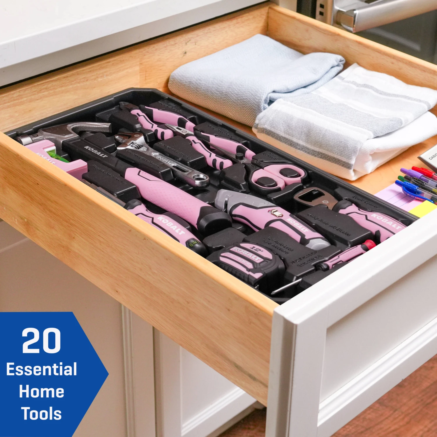 Kobalt 20 -Piece Pink Household Tool Set With Hard Case 5 Kobalt 20 -Piece Pink Household Tool Set With Hard Case - Image 5