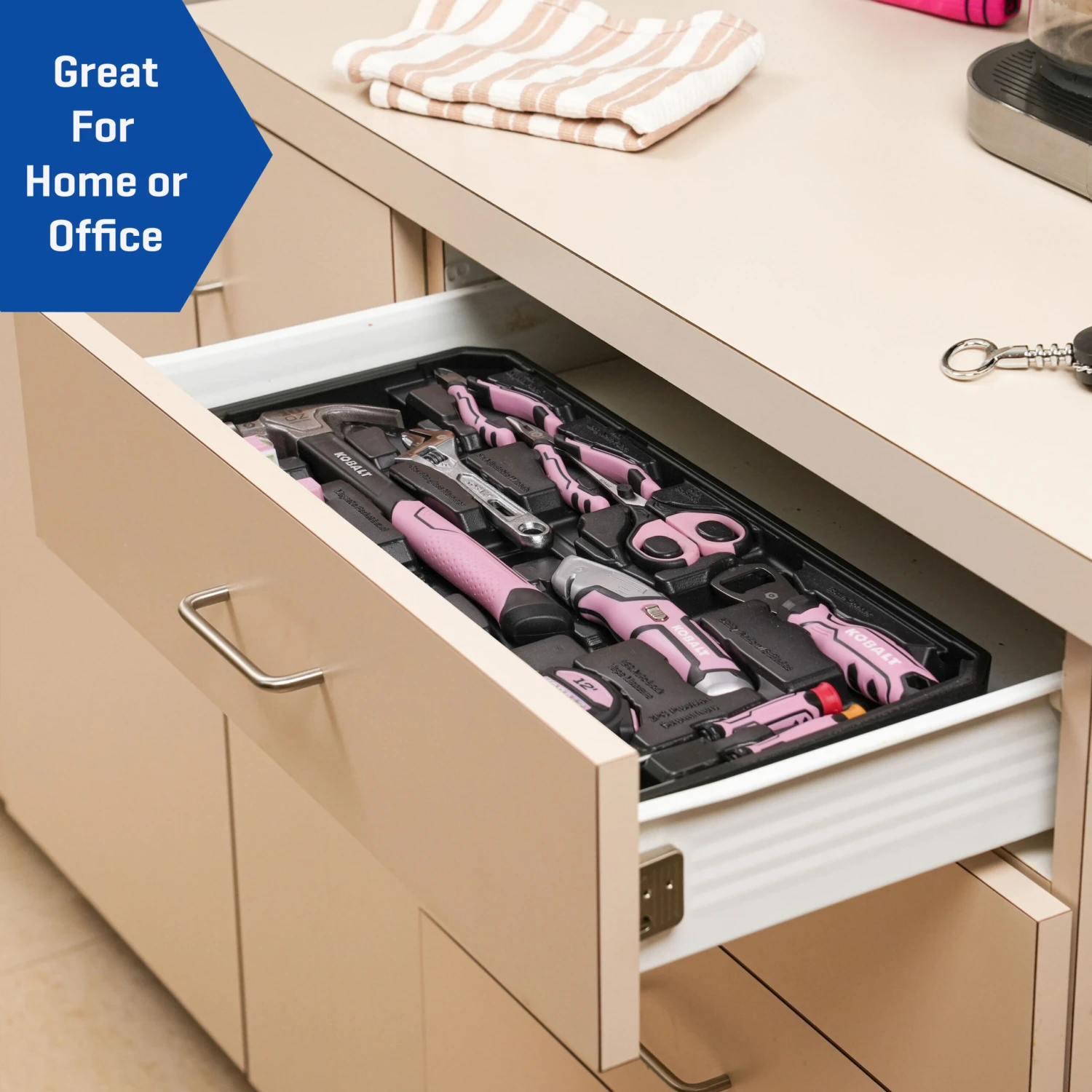 Kobalt 20 -Piece Pink Household Tool Set With Hard Case 7 Kobalt 20 -Piece Pink Household Tool Set With Hard Case - Image 7