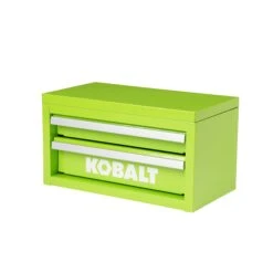 Kobalt Portable Tool Box 10.83-in W X 5.91-in H X 5.91-in D 2 -Drawer Green Steel Tool Box