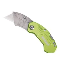 Kobalt High-vis Pocket Lockback 3/4-in 1 -Blade Folding Utility Knife