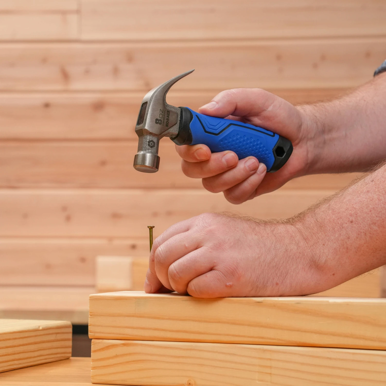 Kobalt Blue 8 -oz Steel Head Plastic Handle Claw Hammer 4 Kobalt Blue 8 -oz Steel Head Plastic Handle Claw Hammer - Image 4